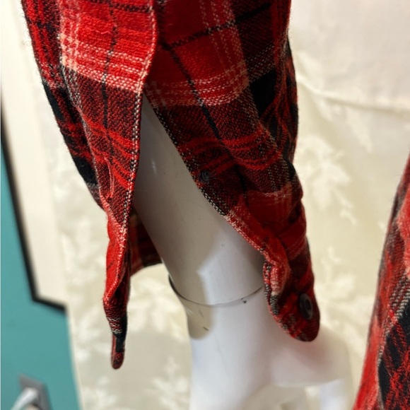 Plaid Red and Black Shirt - Picture 5 of 10